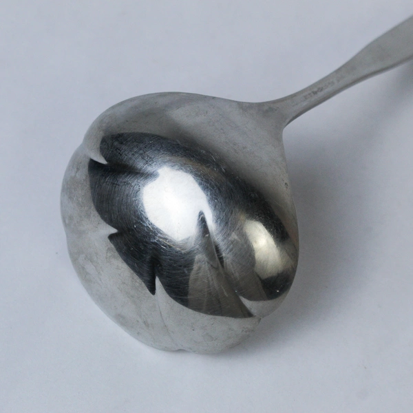 Oneida Stainless Steel Engraved Ladle Spoon Rose Filigree Design 8"