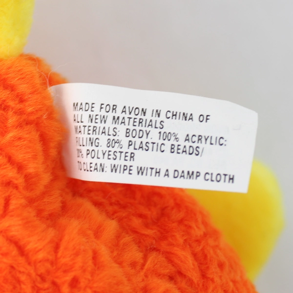 Avon Full O' Beans 1999/2000 July Gill The Goldfish Stuffed Animal W/ Tag