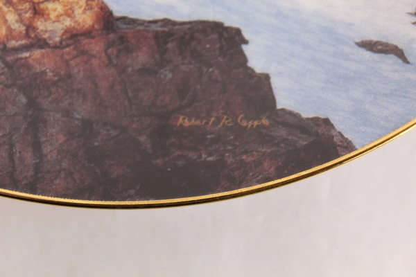 Wings of Snowy Grandeur Plate by Robert R. Copple COA - Very Good Condition