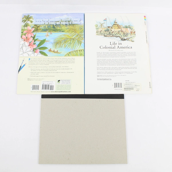 Lot Of 3 Coloring Books: America The Beautiful, A B C Tablet, Colonial America