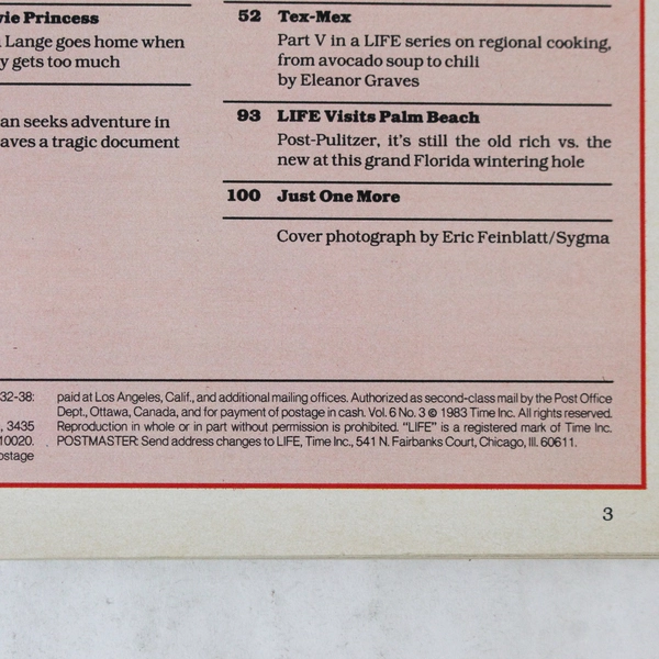 Life Magazine March 1983 Monaco Royal Family Princess Stephanie - Pre-owned