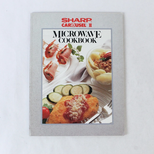 Sharp Carousel II Microwave Cookbook 1990 Vintage Pre-Owned, Worn Condition