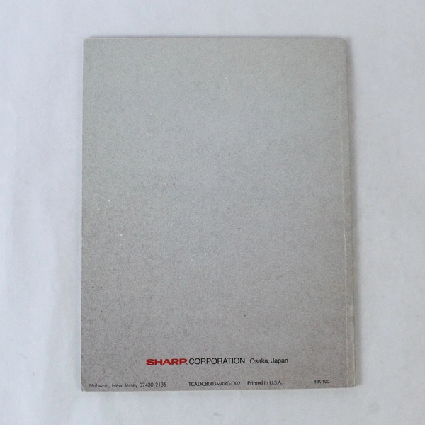 Sharp Carousel II Microwave Cookbook 1990 Vintage Pre-Owned, Worn Condition