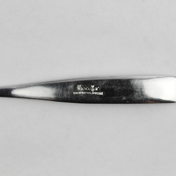 Lot of 2 The Cellar CLF19 Oval Place Spoons, 7.25" Stainless Steel Flatware