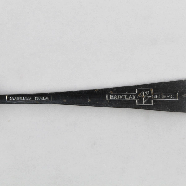 Lot of 6 Barclay Geneve Oyster Bay Teaspoons 6" Stainless Steel Flatware