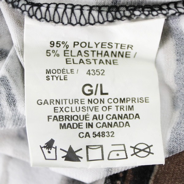 Dusak Designs White Gray and Brown Sleeveless Blouse Women's Size Large