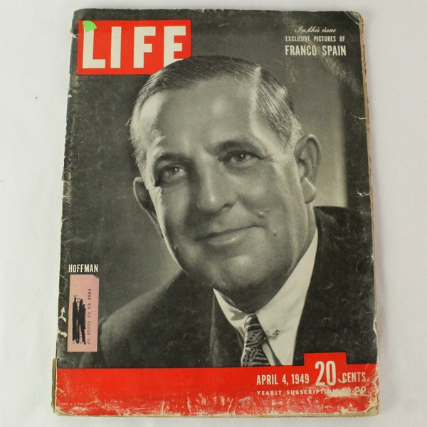 Vintage Life Magazine April 4 1949 with Exclusive Franco Spain Photos