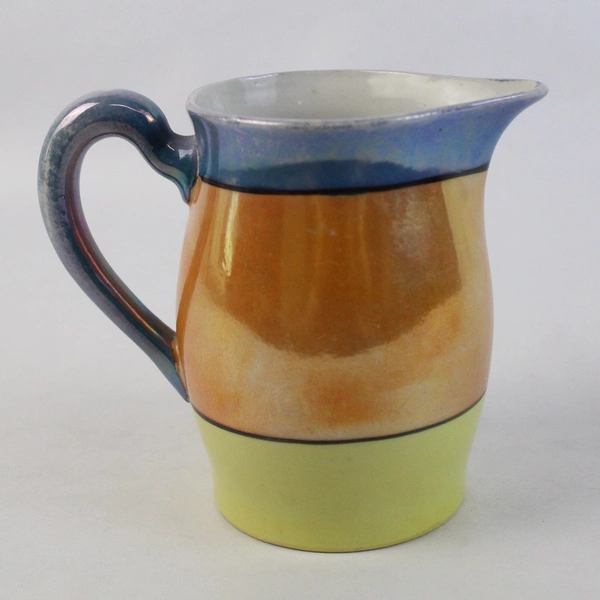 Hand-Painted Multicolor Flower Design Ceramic Creamer