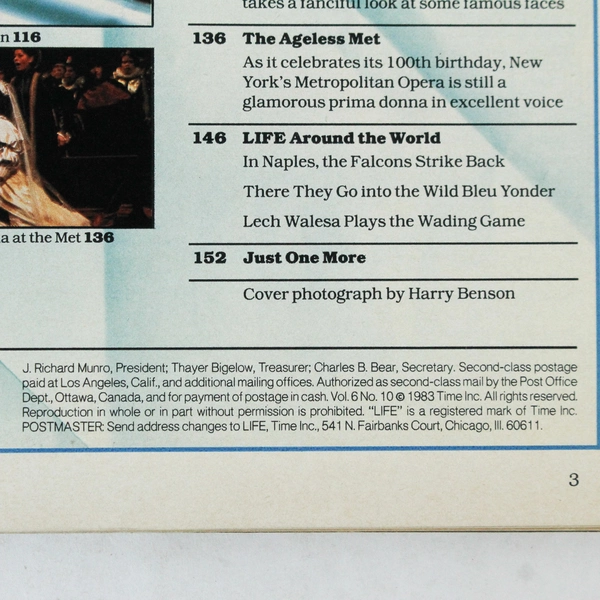 October 1983 Life Magazine Nancy Reagan First Ranch Lady Vintage Collectible