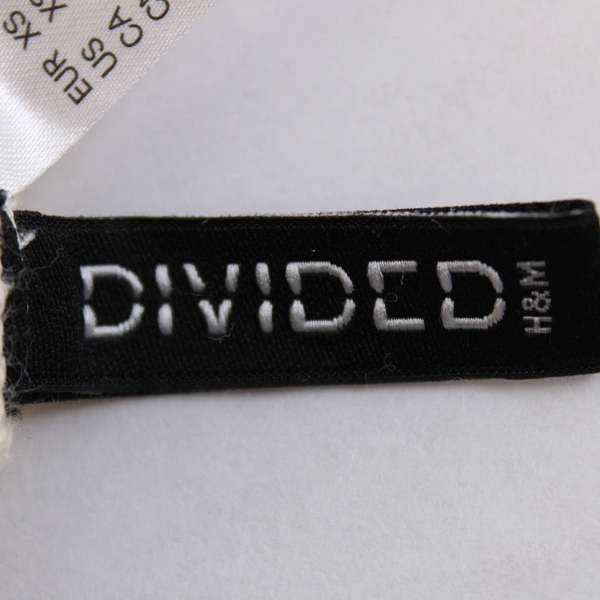 Divided by H&M Embroidered Cream Open Front Knit Cardigan Women's Size XS