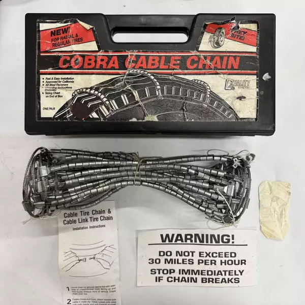 Cobra Cable Tire Chains 1034 Fast and Easy Installation