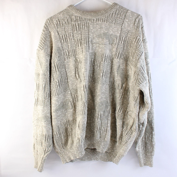 Vintage Carmel Gray Golf Sweater Men's Size XL