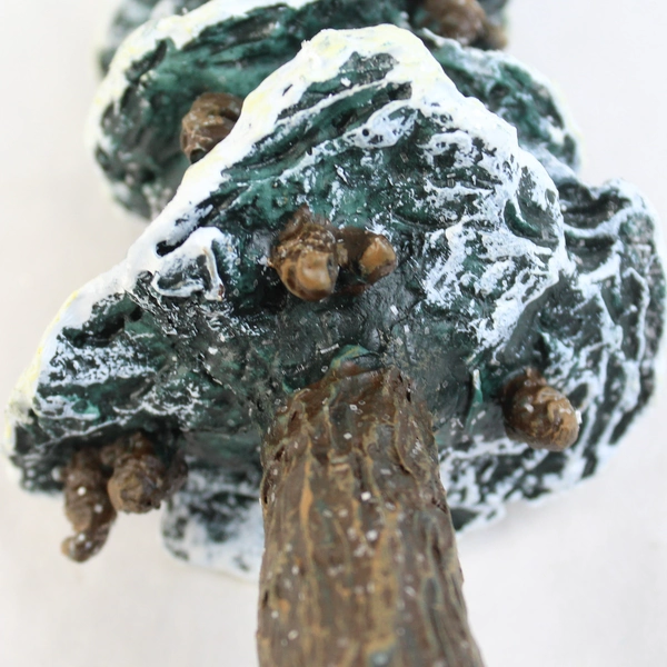 Dept 56 Village 10.5" Cold Cast Porcelain Pole Pine Tree #55298 Boxed