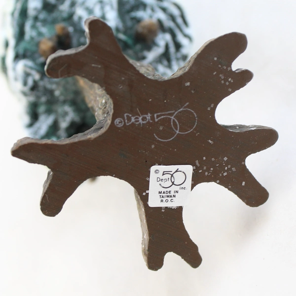 Dept 56 Village 10.5" Cold Cast Porcelain Pole Pine Tree #55298 Boxed