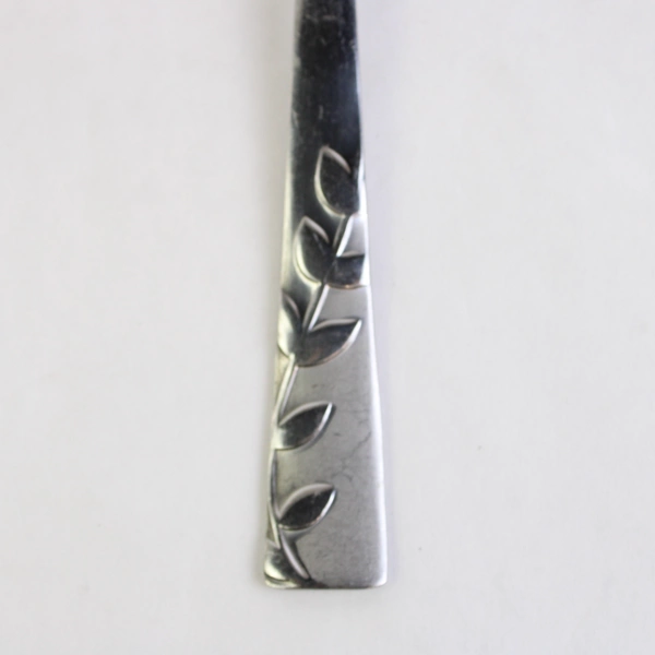 Lot of 6 Cambridge Flatware Blossom Sand (Stainless) Soup Spoons