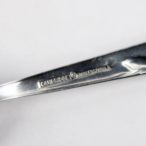 Lot of 7 Cambridge Flatware Blossom Sand Stainless Teaspoons