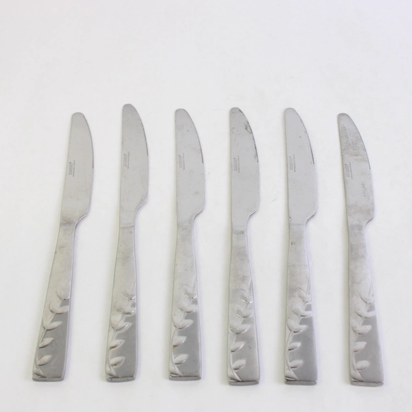 Lot of 6 Cambridge Flatware Blossom Sand (Stainless) New French Solid Knives