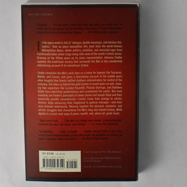 Molto Agitato Johanna Fiedler 2003 Paperback Anchor Books