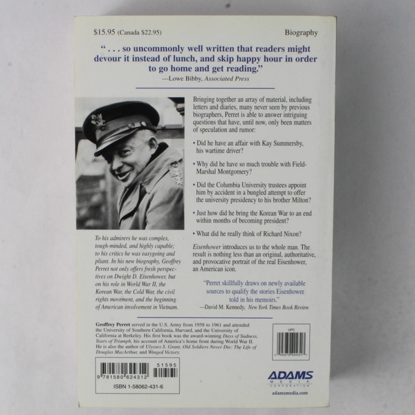 Eisenhower by Geoffrey Perret 1999 Paperback Adams Media Corporation