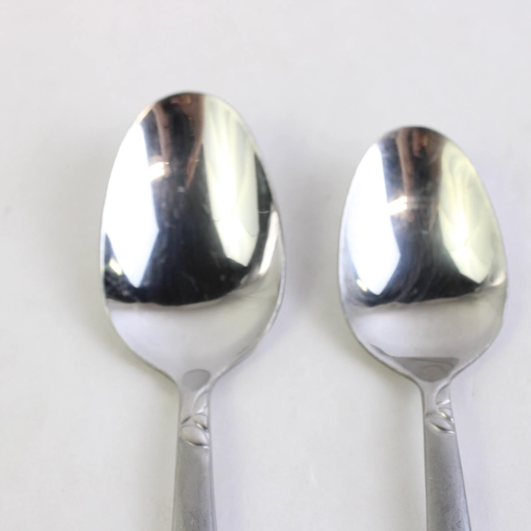 Lot of 4 Cambridge Flatware Zinnia Sand (Stainless) 3 Soup Spoons & 1 Teaspoon