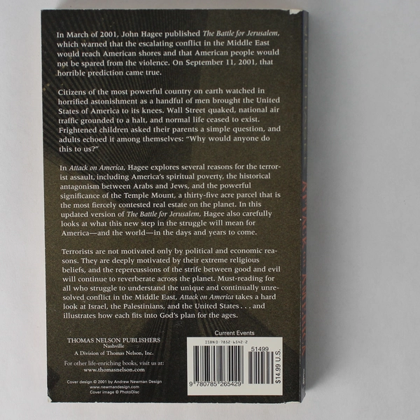 Attack on America John Hagee 2001 Paperback Thomas Nelson Inc