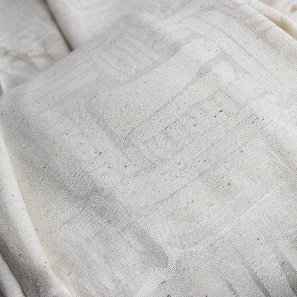 3 Piece Fabric Lot in Black and Beige 7+ Yards Total