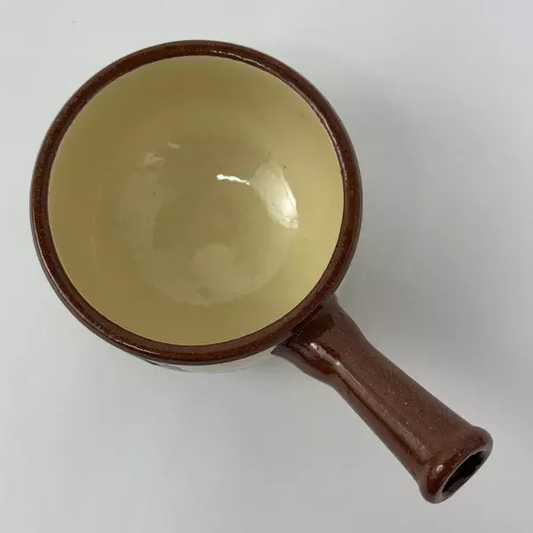 Antique Watcombe Pottery Motto Ware Jam Pot Cottage Design Collectible