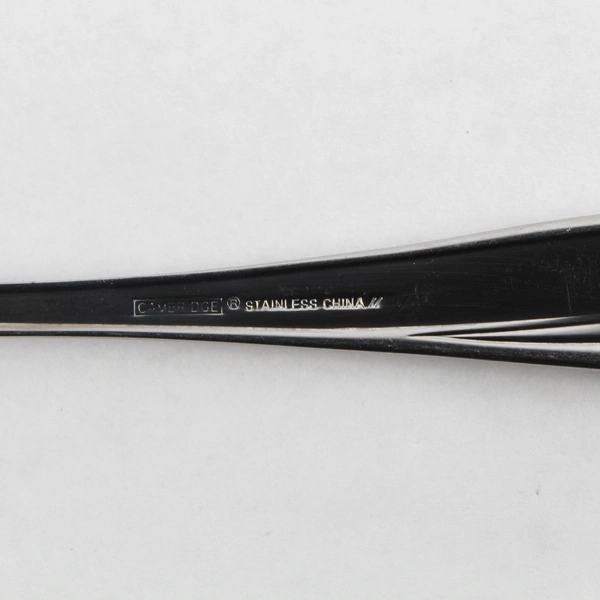 Lot of 2 Cambridge Flatware Medina (Stainless) 2 Slotted Serving Spoons