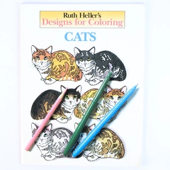 Designs for Coloring: Cats Ruth Heller 1990 PB Grosset & Dunlap Inc