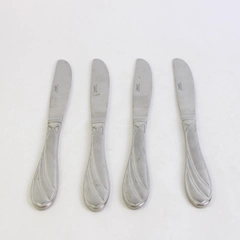 Lot of 4 Cambridge Flatware Zinnia Sand (Stainless) Modern Solid Knife