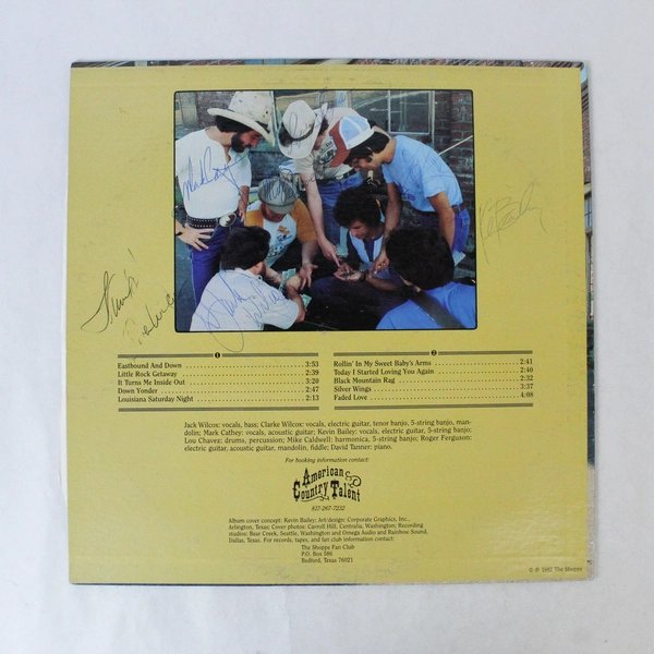 The Shoppe - Makin' a Livin' 1982 LP Record Signed On Back