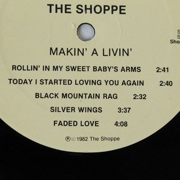 The Shoppe - Makin' a Livin' 1982 LP Record Signed On Back