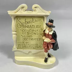 Sebastian Miniatures Collectors Society Plaque #6998 Original Box
