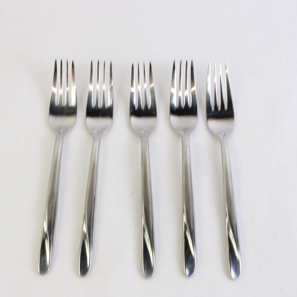 Lot of 5 Cambridge Flatware Contempra (Stainless) Regular Forks