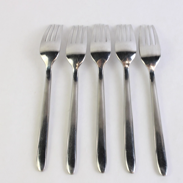 Lot of 5 Cambridge Flatware Contempra (Stainless) Regular Forks