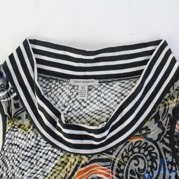 Linea Domani Multicolor Striped Knee-Length Sleeveless Dress Women's Size XS