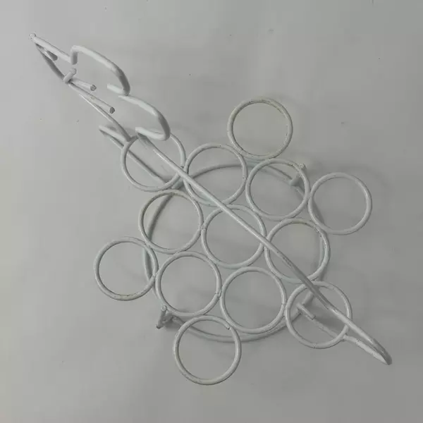 White Coated Wire Bunny Rabbit Egg Holder Easter Centerpiece