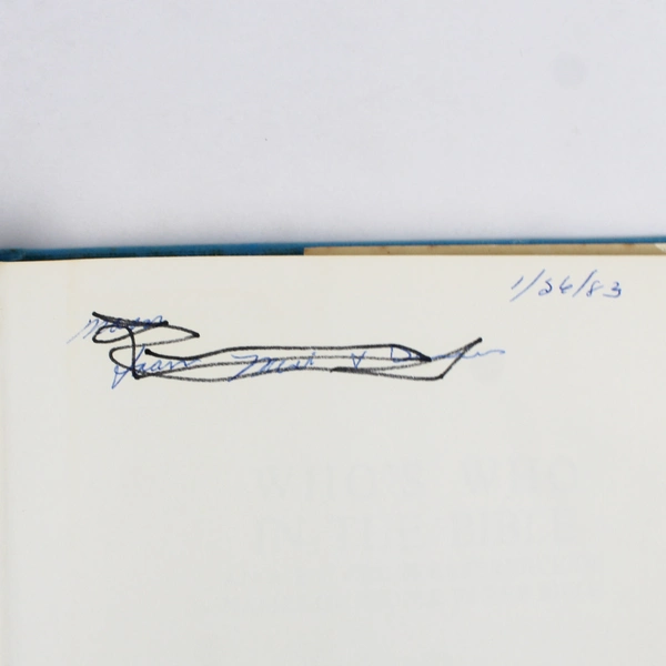 Who's Who in the Bible by George Dent & Albert E. Sims 1982 Hardcover