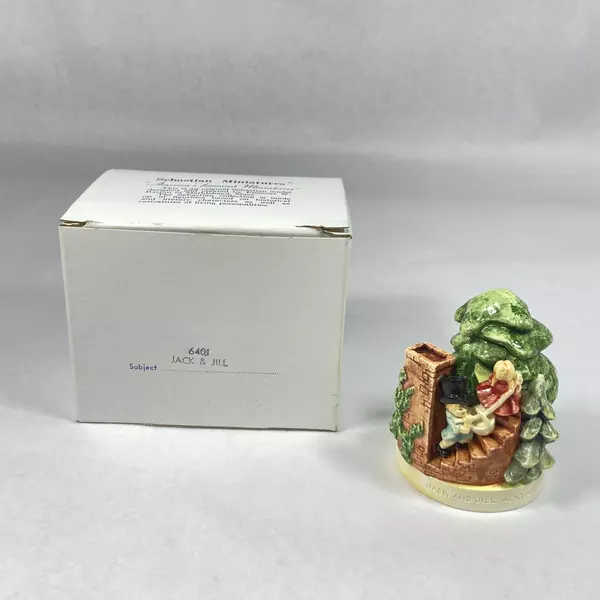 Vintage Sebastian Miniatures Jack and Jill Went Up A Hill 6401 With The Box