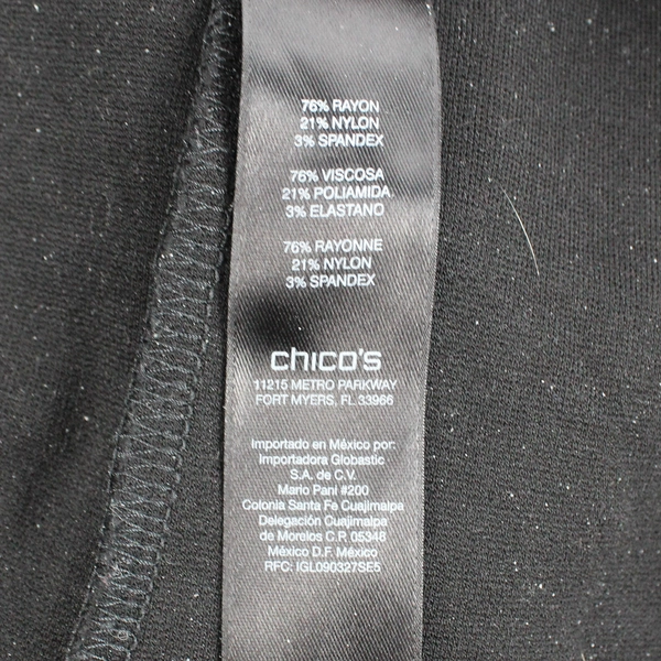 So Slimming by Chico's Solid Black Leggings Women's Size 0