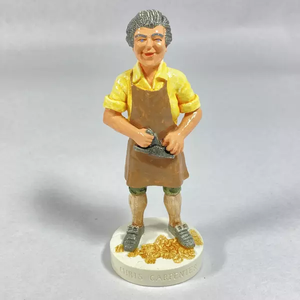 1984 Sebastian Chris Carpenter Miniature Figurine 4.5" with Original Box