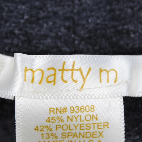 Matty M Women's Gray Leggings Size Medium