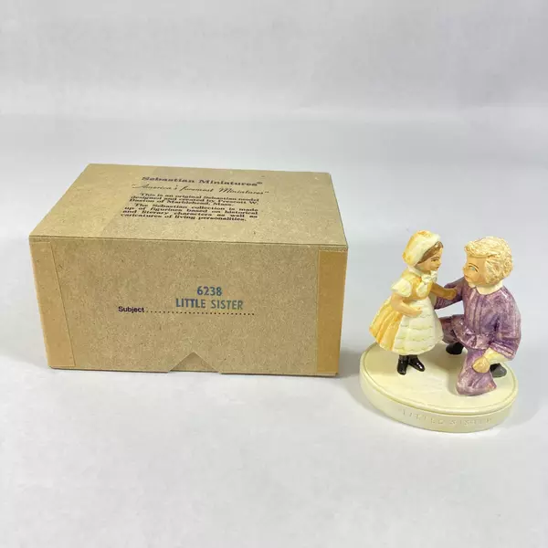 Vintage Sebastian Miniatures Figurine Little Sister #6238 in Box