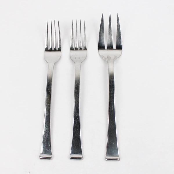 Lot of 3 Cambridge Flatware Triumph Stainless 2 Regular Forks & 1 Serving Fork