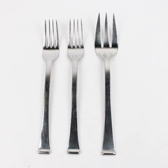 Lot of 3 Cambridge Flatware Triumph Stainless 2 Regular Forks & 1 Serving Fork