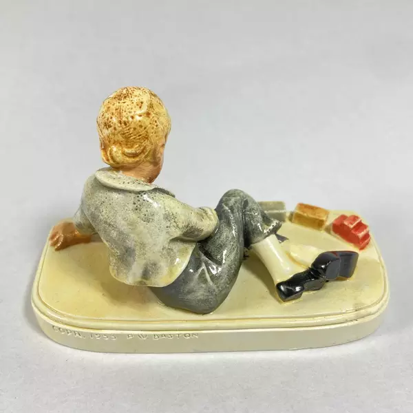 Vintage 1953 Sebastian Miniature Figurine "Switching The Freight" with Box