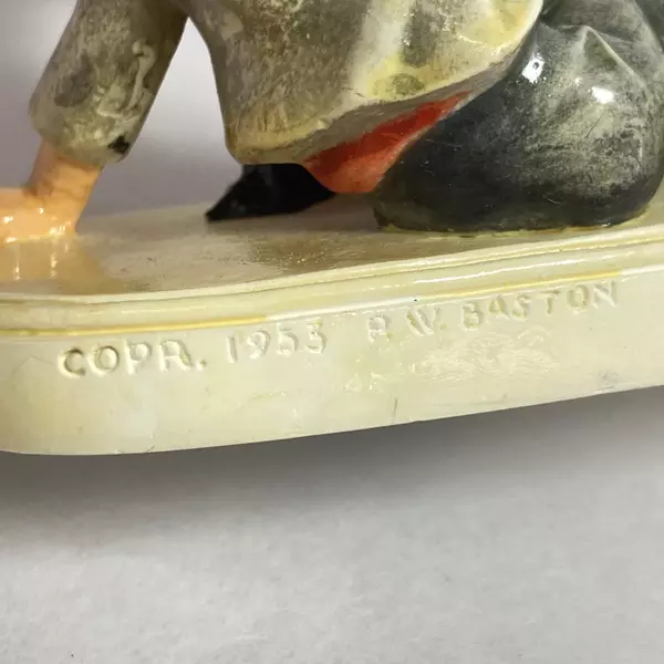 Vintage 1953 Sebastian Miniature Figurine "Switching The Freight" with Box