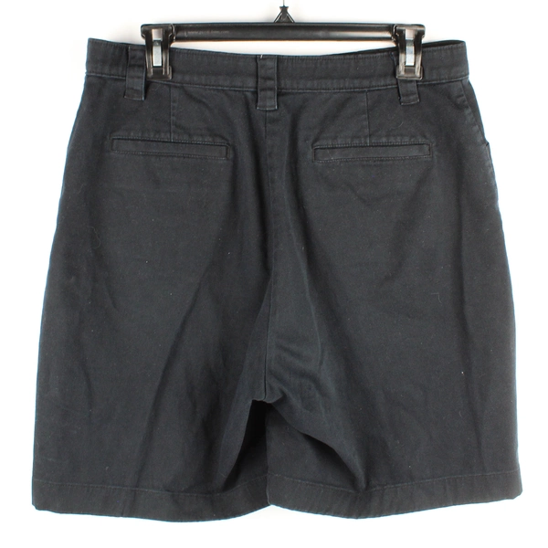 L.L. Bean Classic Fit Solid Black Bermuda Shorts Women's Size 12