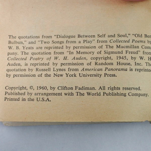 The Lifetime Reading Plan by Clifton Fadiman (1960, Paperback)