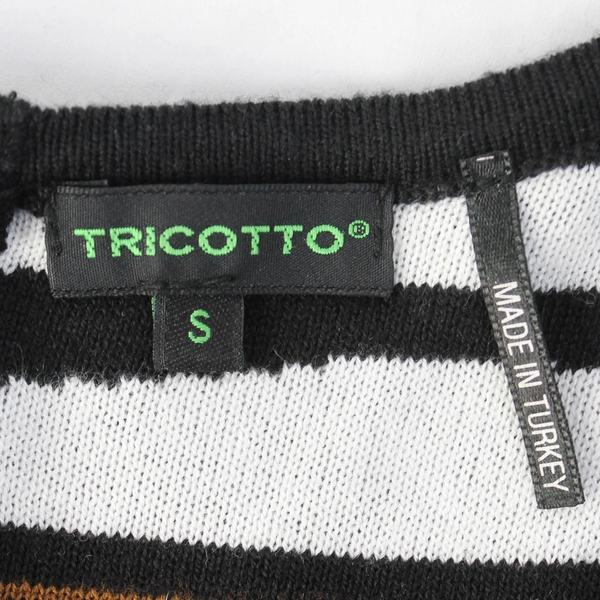 Tricotto Zebra and Leopard Print Knee-Length Knit Dress Flawed Size Small